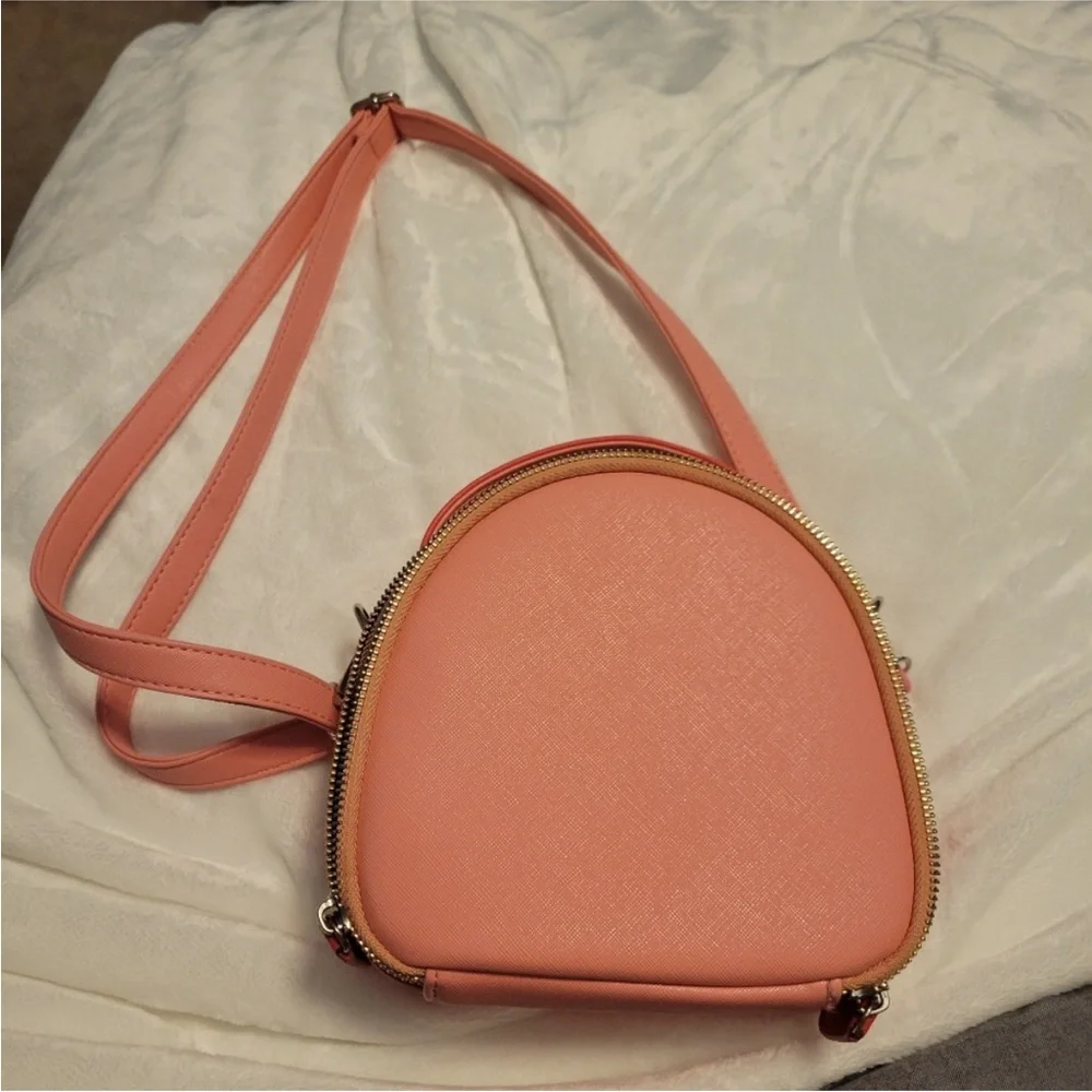 Coral Pink little girls Crossbody Bag